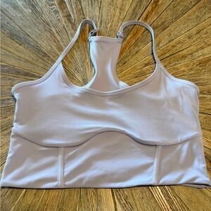 Blogilates Longline Sports Bra Women’s Size L Lavender Adjustable Racerback